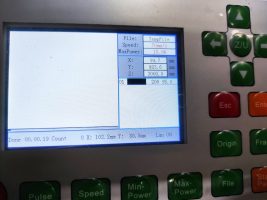 An Endurance 80 watt Custom Co2 Laser Machine with 6x5' (2x1.7 m) working size area