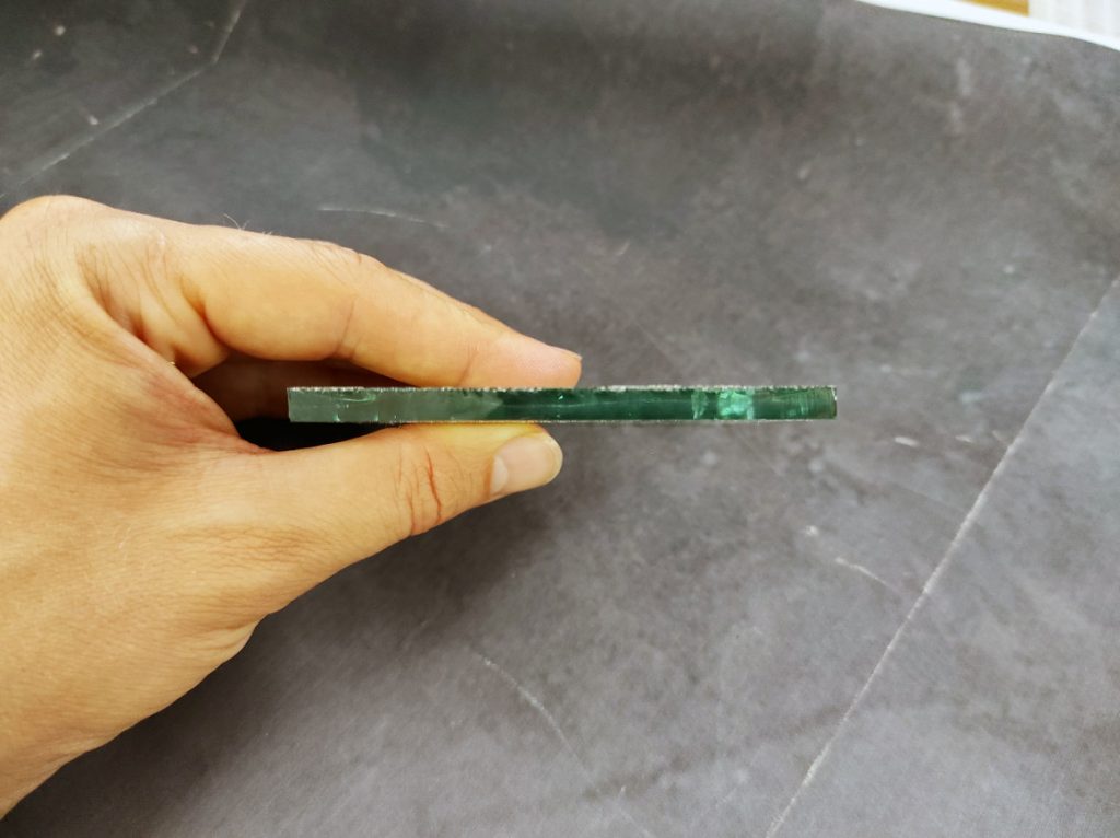 5 mm laser window glass cut