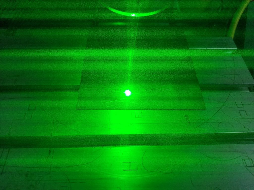 An Endurance 532 nm impulse DPSS laser module 4.5 watt power output