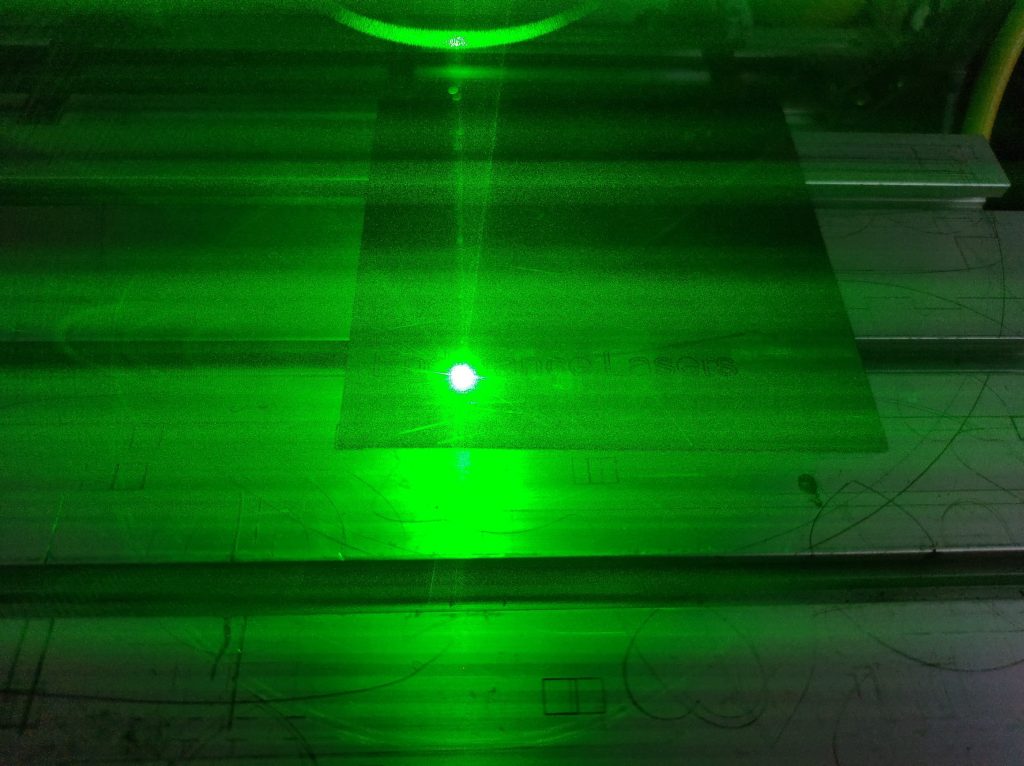 An Endurance 532 nm impulse DPSS laser module 4.5 watt power output