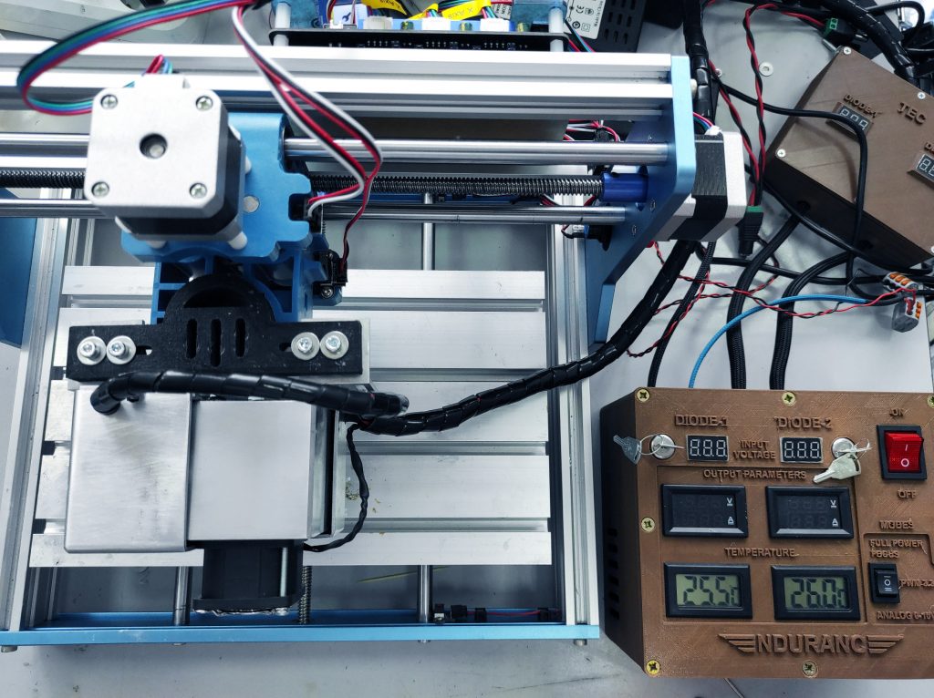 15 watt (15 000 mW) of a real optical laser power - DUOS laser system. Laser head for your 3D printer / CNC machine / engraving machine