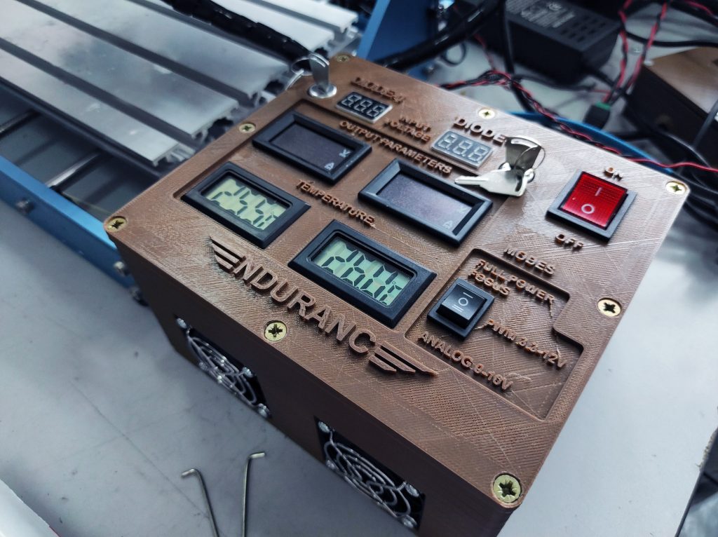 15 watt (15 000 mW) of a real optical laser power - DUOS laser system. Laser head for your 3D printer / CNC machine / engraving machine