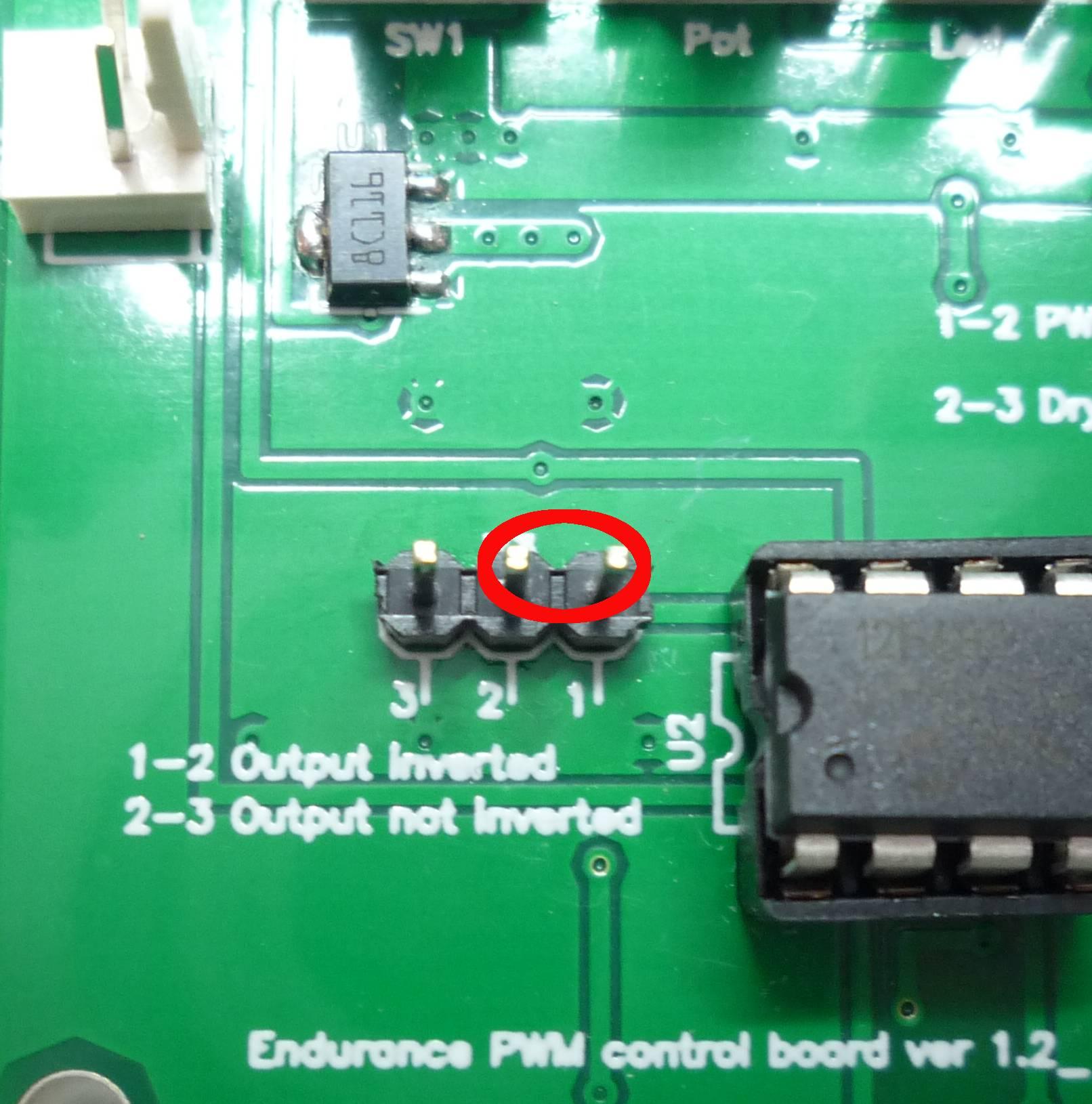 If the jumper on the Х3 switch is in position 1 (Fig. 2) the output signal (1-2 pins, fig. 1) will be inverted relative to the input signal (3-4 or 5-6 pins, fig. 1).