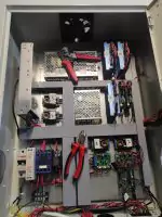 Industrial CNC frame 2x2 m (6x6') with the laser module.
