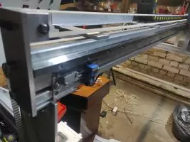 Industrial CNC frame 2x2 m (6x6') with the laser module.
